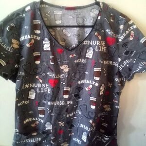 Gray Nurse Life Graphic T-Shirt